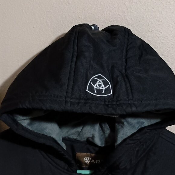 Ariat Crius Men's Hooded Insulated Winter Jacket Size Large Black **Read** - Picture 5 of 16